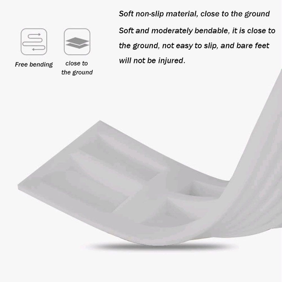 White Threshold Strip Compatible with Robot Vacuum Cleaner