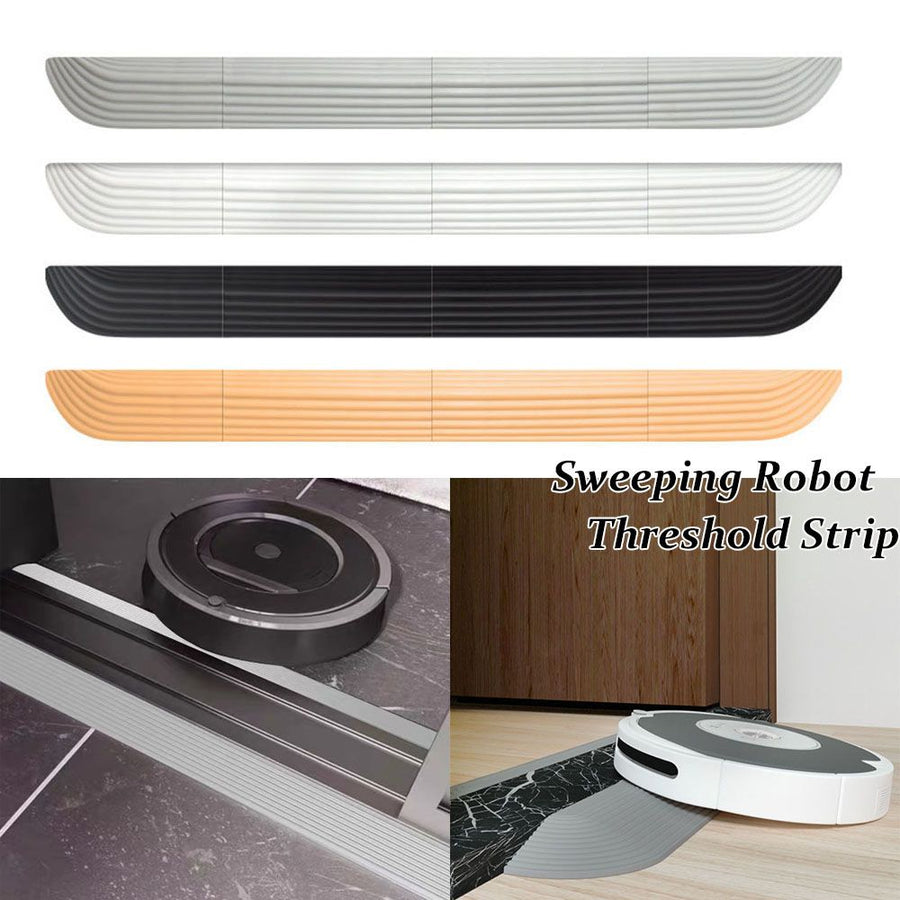 White Threshold Strip Compatible with Robot Vacuum Cleaner