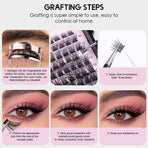 DIY Eyelash Extension Individual Cluster False Eyelashes