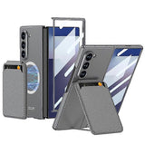 Magnetic Card Slot Case For Compatible with Samsung Galaxy Z Fold7 5G Samsung Grey