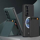 Magnetic Card Slot Case For Compatible with Samsung Galaxy Z Fold7 5G Samsung Grey