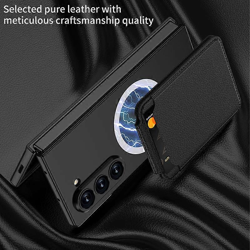 Magnetic Card Slot Case For Compatible with Samsung Galaxy Z Fold7 5G Samsung Grey