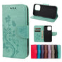 Butterfly Floral Wallet Case for iPhone 13 - Green Green Green