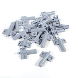 20pcs/pack Kitchen Door Stop Drawer Soft Quiet Closing Damper Buffers Grey/White - Front View