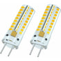 G6.35 LED Bulb 12V 7W 50W Equivalent Warm White 3000K 360 Degree Beam Angle for Cabinet Lighting Non Dimmable 2 Pack
