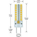 G6.35 LED Bulb 12V 7W 50W Equivalent Warm White 3000K 360 Degree Beam Angle for Cabinet Lighting Non Dimmable 2 Pack