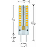 G6.35 LED Bulb 12V 7W 50W Equivalent Warm White 3000K 360 Degree Beam Angle for Cabinet Lighting Non Dimmable 2 Pack - Side View
