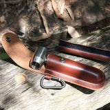 Hand Drill for Woodworking with Leather Case Compatible with Bushcraft Settlers Tools Outdoor Woodworking Drill for Holes and Plugs - Front View