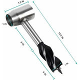 Hand Drill for Woodworking with Leather Case Compatible with Bushcraft Settlers Tools Outdoor Woodworking Drill for Holes and Plugs - 45-Degree Angle
