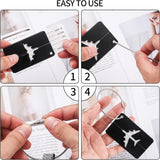 Luggage Tags 2 Pcs Aluminum Metal Suitcase Labels with Name ID Address Card