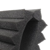 12pcs 300x300x25mm Acoustic Foam Panels Soundproofing For Studio KTV Bar Wall Wedges Compatible With Soundproofing - Front View