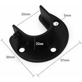 Wall Mounted Clothes Rod Holder for 1.26 Inch Diameter, Shower Curtain Rod Bracket, 2-Pack