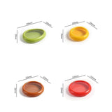 4pcs Reusable Food Storage Container Compatible with Avocado Tomato Saver Lemon Saver Container - Top-Down View