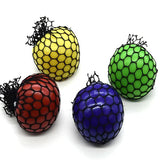 Stress Balls 4-Pack Mesh Textured for Adults Kids Therapy Squeeze