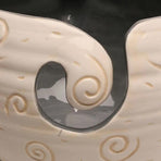 Ceramic Yarn Bowl for Knitting Holds Yarn Ball 15cm x 11cm