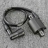 Ignition Coil Compatible with Yamaha YFM 250 350 400 450 660 Big Bear Grizzly Kodiak Raptor Wolverine Kymco MXU 125 150 - Top-Down View