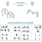 8pcs Metal Brain Teaser Puzzle Rings IQ Training Game for Kids and Adults Board Games