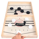 Sling Puck Game, Wooden Hockey Game, Fast Action Soccer Table Game