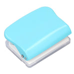 Handheld Portable Spiral Binding Machine for A4 A5 A6 A7 Paper, Round Hole Punch, Light Blue for School and Home Use