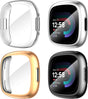 Fitbit Versa 4 Sense 2 Screen Protector Case 4-Pack Shockproof Soft TPU Full Protection