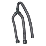 Washing Machine PVC Y-Shaped Drain Hose 1m Pipe Connector - Top-Down View