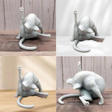 Cat Figurines Sculpture Decor for Cat Lovers, Funny Home Statue