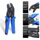 Sn-58b Latching Crimping Pliers Tool for Terminal Wires with Single Pliers Connector Set AWG24-13 - Side View