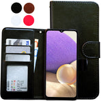 Compatible with Samsung Galaxy A32 5G Leather Case Black Protective Cover