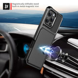 iPhone 16 Pro Case with Card Slot Black 82 - Front View