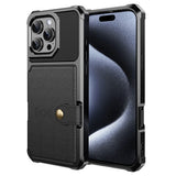 iPhone 16 Pro Case with Card Slot Black 82 - 45-Degree Angle