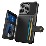 iPhone 16 Pro Case with Card Slot Black 82 - Rear View