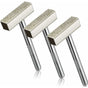 3pcs Diamond Grinding Wheel Sharpeners Silver Sharpening Deburring Wheels Bench Grinder Tool