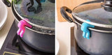 2pcs Boil-Over Protection Guys - Avoid Boiling Black - Top-Down View