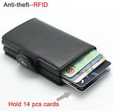 Double Anti-theft Wallet RFID-NFC Secure POP UP Card Holder - Top-Down View
