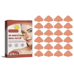 UV Protection Sport Sunscreen Nose Patch 24 pcs Skin-friendly Outdoor Sun Nose Sticker