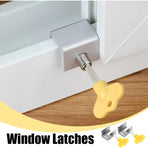 Sliding Window Locks, 4pcs Sliding Window Locks, Adjustable Window Lock for Sliding Doors - Reinforced Aluminum Alloy Security for Your Windows