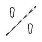 Hanging Chair Extension Chain Stainless Steel with Two Carabiners for Hammock and Hanging Chair - Front View