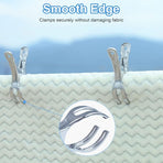 Heavy Duty Stainless Steel Clothes Pegs, Large, 10-Pack, for Sunbeds and Pool Covers