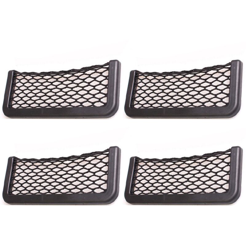 Universal Car Mesh Pocket Organizer for Phones and Glasses - Car Storage Net Compatible with All Cars