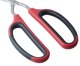 PROFESSIONAL QUALITY DURABLE STAINLESS STEEL Extra Long Scissor Tongs Stainless Steel Barbecue Grill Tongs - Side View