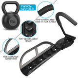 Garage Wall Mounted Bike Rack 2 Pack Heavy Duty Steel Hook Compatible with Oral-B Holds 66 lbs - Side View