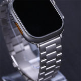 Compatible with Apple Watch Band Stainless Steel Metal Bracelet Series 9 8 7 6 5 49mm 45mm 44mm 42mm Starlight