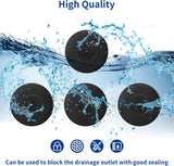 4-Pack Pool Wall Plug Replacement Parts - Above Ground Pool Filter Pump Filter Hole Plug Compatible with Intex and Bestway - Side View
