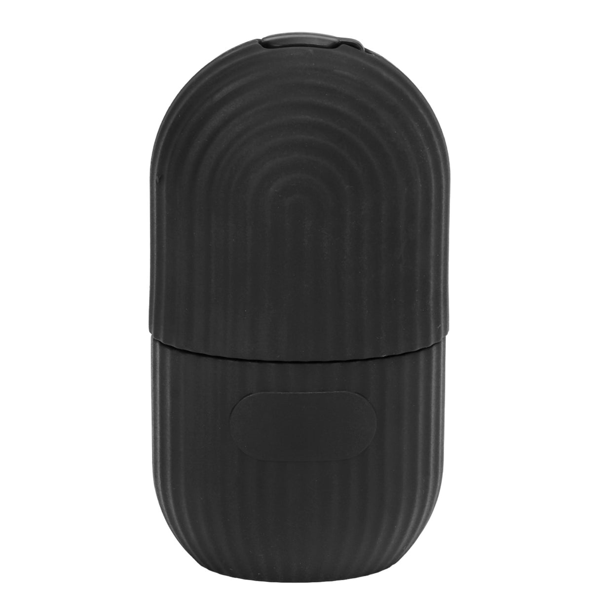 Ice Facial Roller Cold Ice Mold Holder Silicone Reusable for Facial Beauty DIY Facial Care Black Striped Black