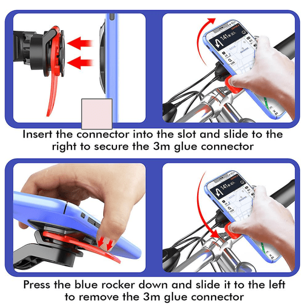 Quad Lock Out Front Bike Mount Twist Lock Mountain Bike Cradle Compatible withSamsung Xiaomi