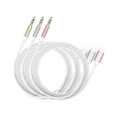 Compatible with Apple to 3.5mm Aux Car Cable iPhone, Silver 1m