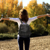 Vintage Backpack Women Shoulder Bag Girls Waterproof Daypack - Front View