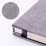 Self-Adhesive Photo Album 27 * 28 cm Scrapbook Album 40 Double-Sided Pages Linen Hardcover DIY Anniversary Memory Book for Baby - Side View