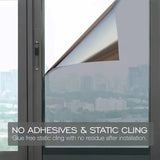 One-way mirror window film solar protection glass sticker - Advertising - Blue silver 40x300 cm Blue-silver 40x300 cm Blue-silver 40x300 cm - Top-Down View