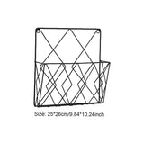 Wall Mounted Newspaper Holder Newspaper Shelf Storage Rack Black Pull